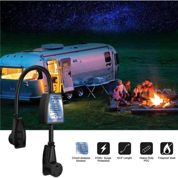 RV Surge Protector 30 amp, POWSAF RV Power Defender - Picture 6 of 6